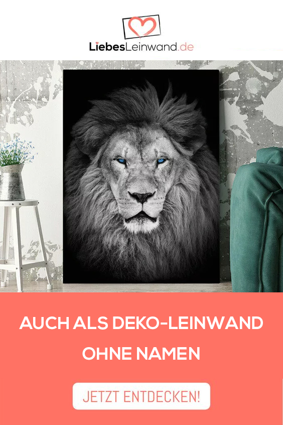 Deko Leinwand Löwe ohne Namen