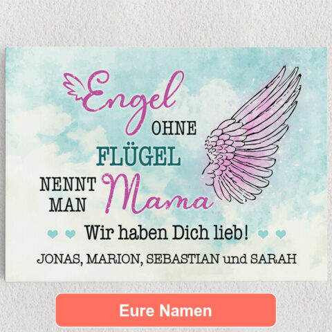 Für Mamas Personalisierbare Leinwände Die Geschenkidee mit Herz