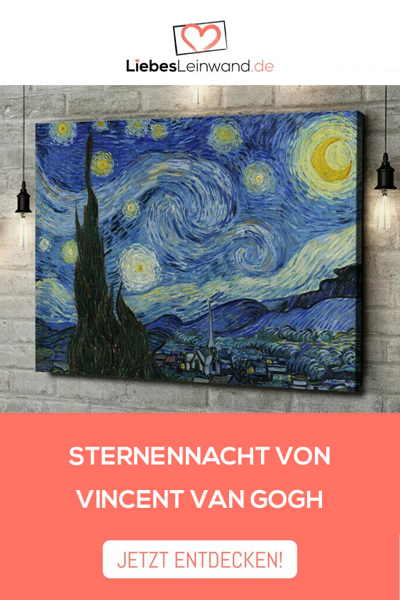 Sternennacht Vincent Van Gogh Kunstdruck Leinwand