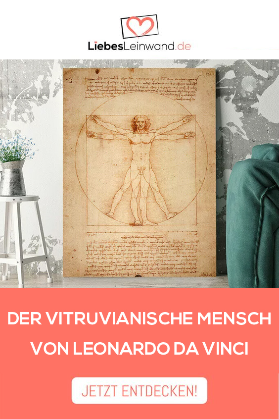 Vitruvianischer Mensch Leonardo Da Vinci
